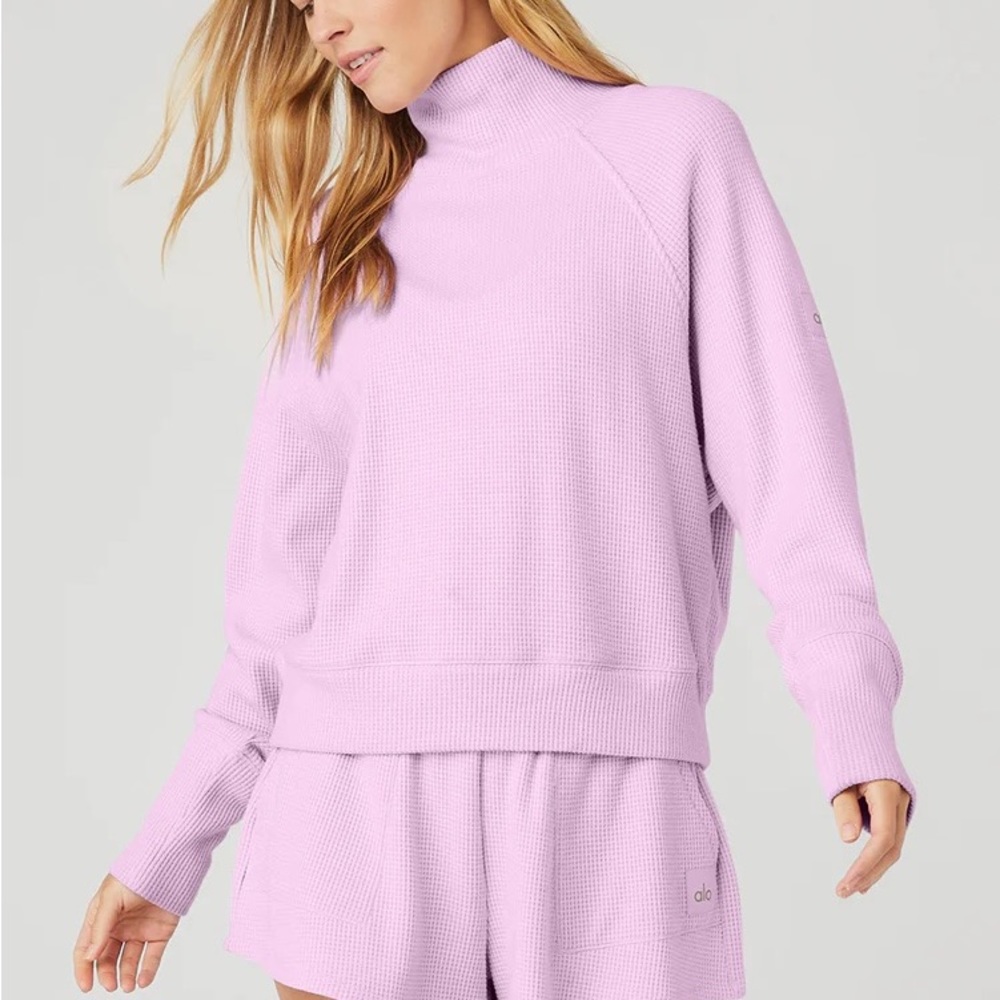 NWT SOLD OUT Alo Thermal Weekend Escape Mock Neck Long Sleeve